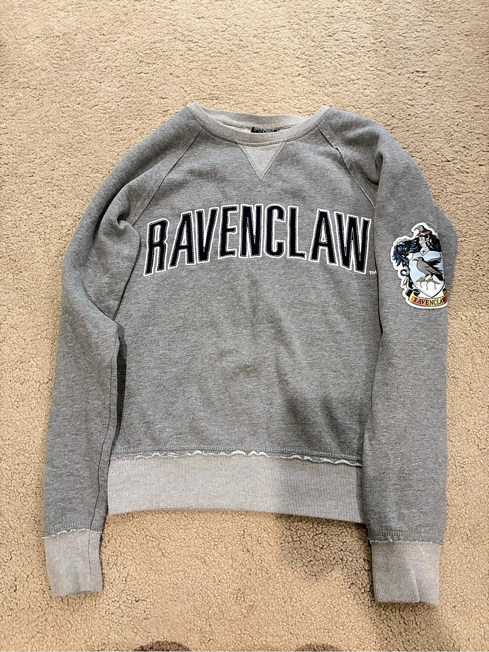 Harry Potter Wizarding World Ravenclaw Crest Grey Sweatshirt